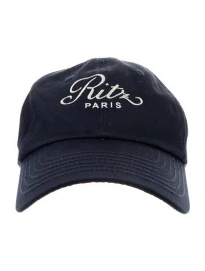 Pre-owned Frame Canvas Embroidered Baseball Hat In Blue