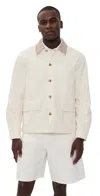 Frame Canvas Jacket Off White In Neutral