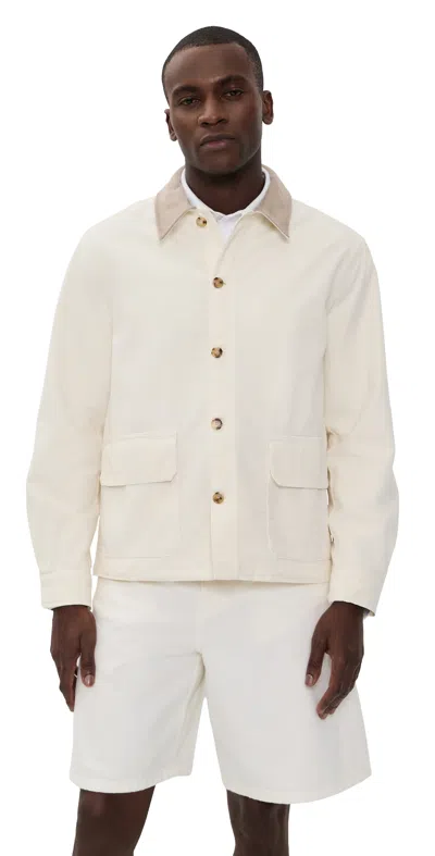 Frame Canvas Jacket Off White In Neutral