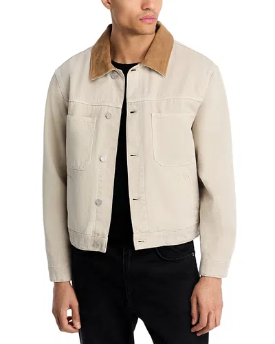 Frame Canvas Utility Jacket In Neutral