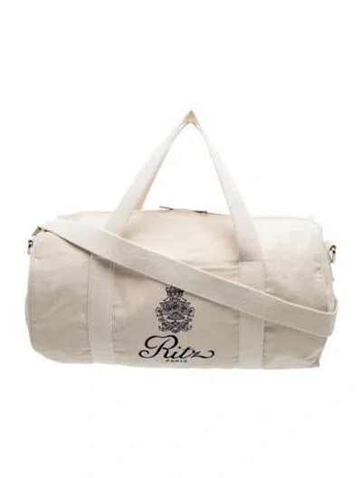 Pre-owned Frame Canvas Weekender Bag In Neutral