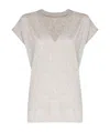 Frame Cap Sleeves T-shirt In White