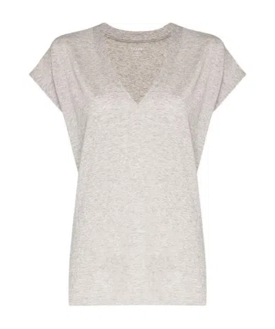 Frame Cap Sleeves T-shirt In White