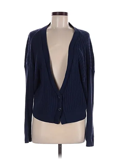 Pre-owned Frame Cardigan Sweater In Blue