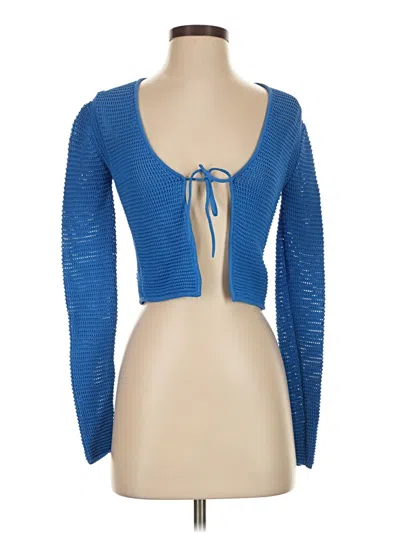 Pre-owned Frame Cardigan Sweater In Blue