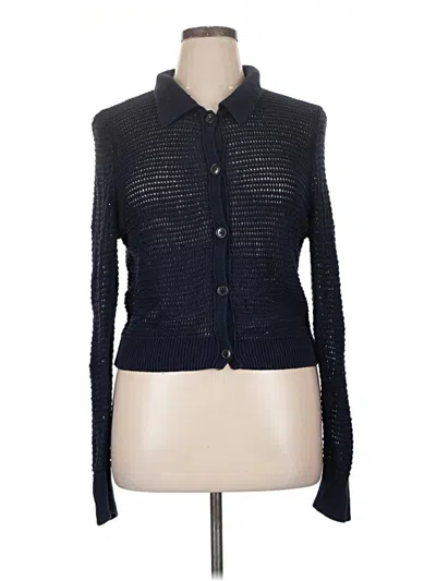 Pre-owned Frame Cardigan Sweater In Blue