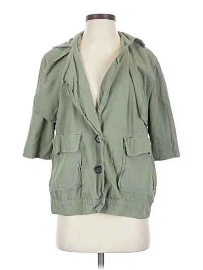 Pre-owned Frame Cardigan Sweater In Green