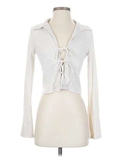 Pre-owned Frame Cardigan Sweater In Ivory