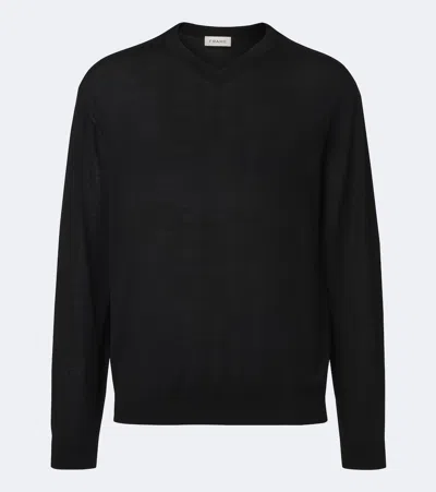 Frame Cashmere And Wool Sweater In Black