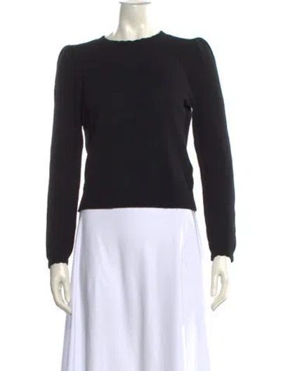 Pre-owned Frame Cashmere Bateau Neckline Sweater In Black