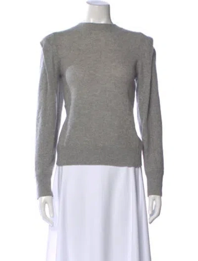 Pre-owned Frame Cashmere Bateau Neckline Sweater In Gray