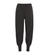 Frame Womens Charcoal Heather Cuffed Stretch Cashmere-blend Jogging Bottoms In Grey