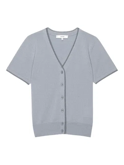 Frame Cashmere Cardigan In Gray