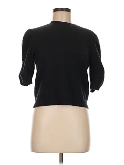 Pre-owned Frame Cashmere Cardigan Sweater In Black