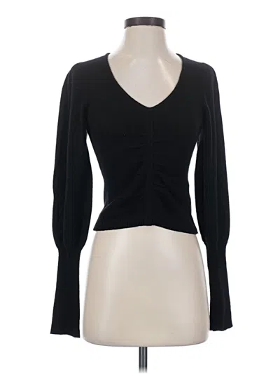 Pre-owned Frame Cashmere Cardigan Sweater In Black