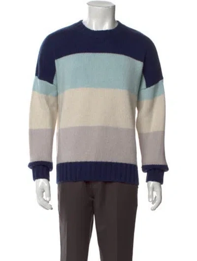 Pre-owned Frame Cashmere Colorblock Pattern Pullover In Multi