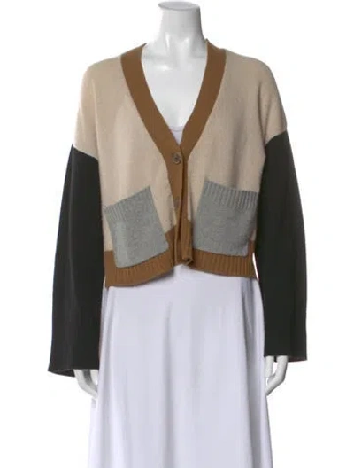 Pre-owned Frame Cashmere Colorblock Pattern Sweater In Multi