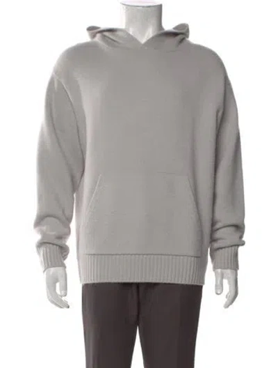 Pre-owned Frame Cashmere Crew Neck Hoodie In Gray