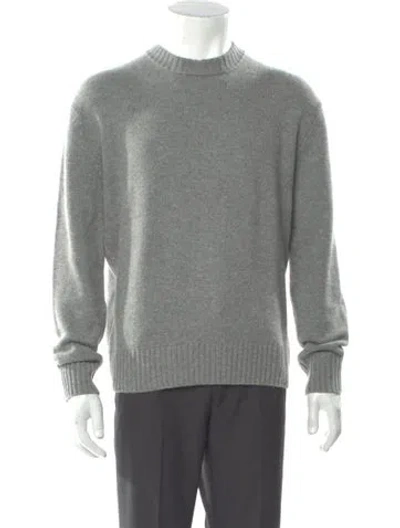 Pre-owned Frame Cashmere Crew Neck Pullover In Gray