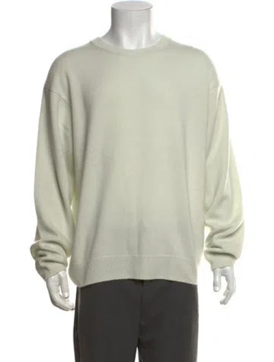 Pre-owned Frame Cashmere Crew Neck Pullover In Green