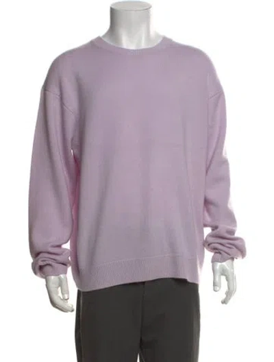 Pre-owned Frame Cashmere Crew Neck Pullover In Purple