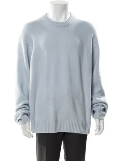 Pre-owned Frame Cashmere Crew Neck Pullover W/ Tags In Blue