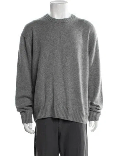 Pre-owned Frame Cashmere Crew Neck Pullover W/ Tags In Grey