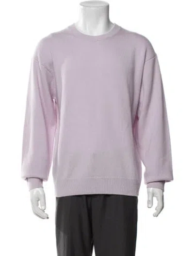 Pre-owned Frame Cashmere Crew Neck Pullover W/ Tags In Purple