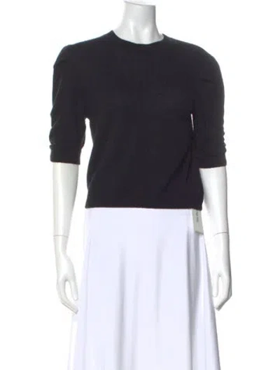 Pre-owned Frame Cashmere Crew Neck Sweater In Black