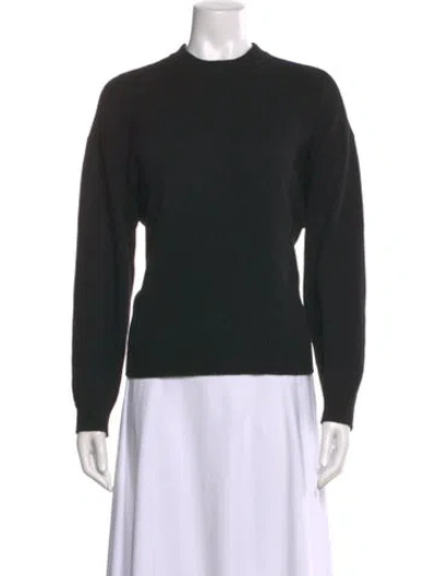 Pre-owned Frame Cashmere Crew Neck Sweater In Black