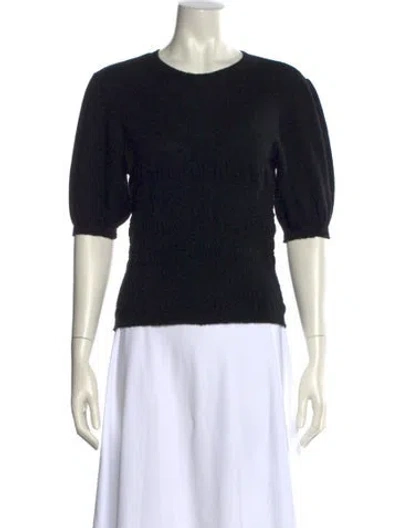 Pre-owned Frame Cashmere Crew Neck Sweater In Black