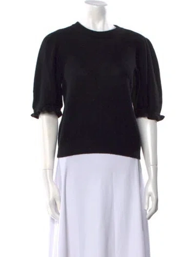 Pre-owned Frame Cashmere Crew Neck Sweater In Black