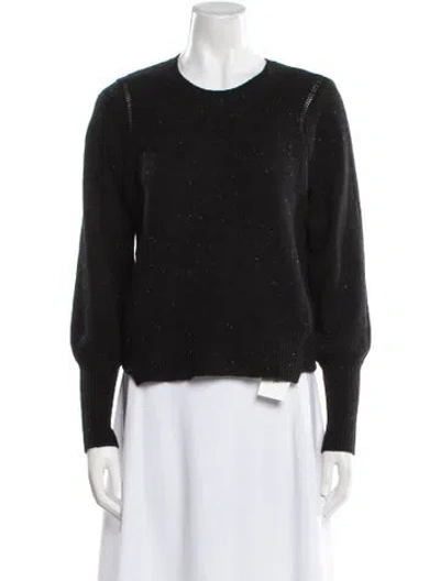 Pre-owned Frame Cashmere Crew Neck Sweater In Black