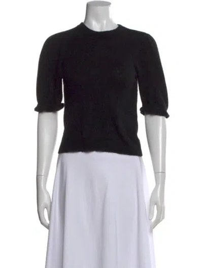 Pre-owned Frame Cashmere Crew Neck Sweater In Black