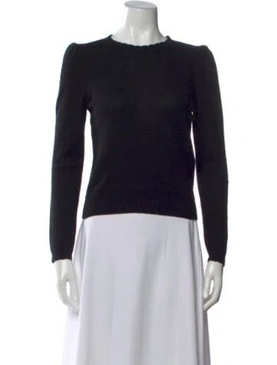 Pre-owned Frame Cashmere Crew Neck Sweater In Black