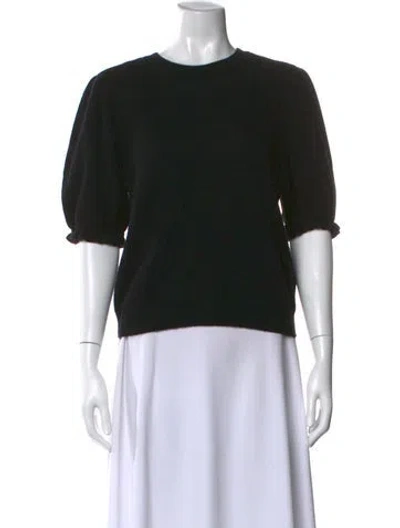 Pre-owned Frame Cashmere Crew Neck Sweater In Black