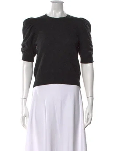 Pre-owned Frame Cashmere Crew Neck Sweater In Black