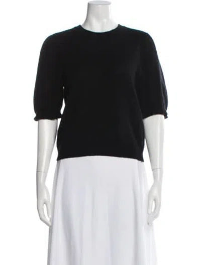 Pre-owned Frame Cashmere Crew Neck Sweater In Black