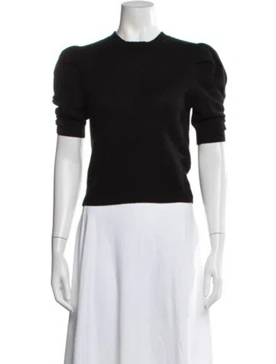 Pre-owned Frame Cashmere Crew Neck Sweater In Black