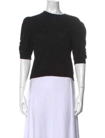 Pre-owned Frame Cashmere Crew Neck Sweater In Black