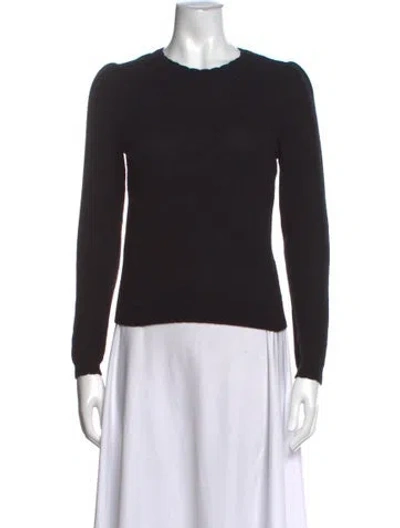 Pre-owned Frame Cashmere Crew Neck Sweater In Black