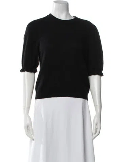 Pre-owned Frame Cashmere Crew Neck Sweater In Black