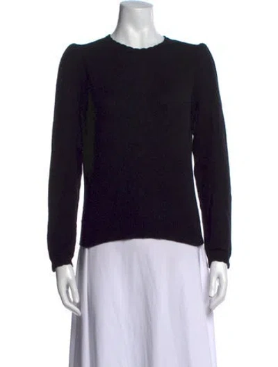 Pre-owned Frame Cashmere Crew Neck Sweater In Black