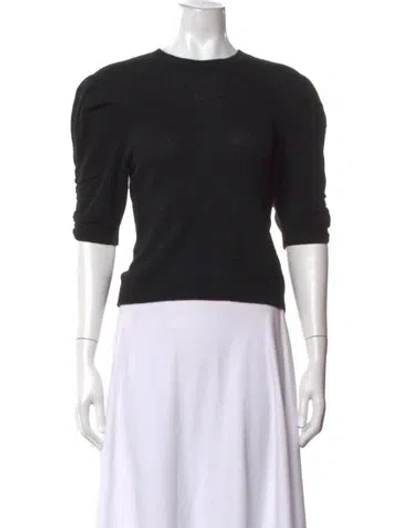 Pre-owned Frame Cashmere Crew Neck Sweater In Black