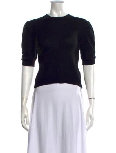 Pre-owned Frame Cashmere Crew Neck Sweater In Black