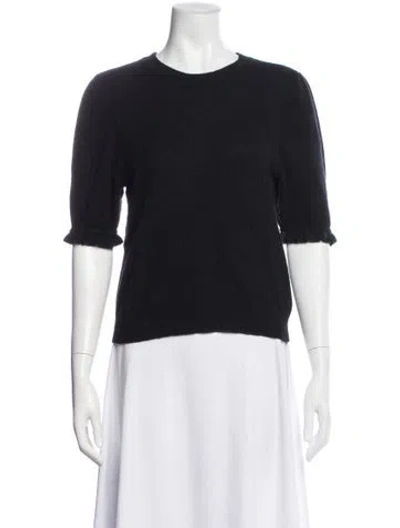 Pre-owned Frame Cashmere Crew Neck Sweater In Black