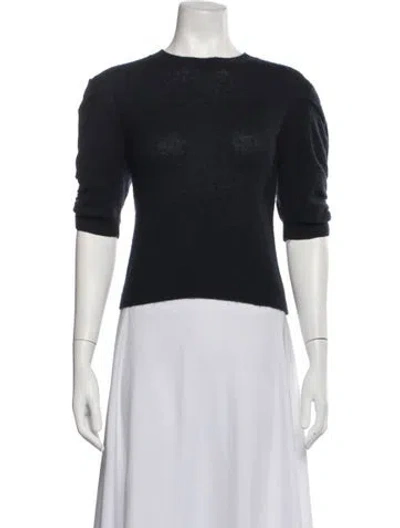 Pre-owned Frame Cashmere Crew Neck Sweater In Black