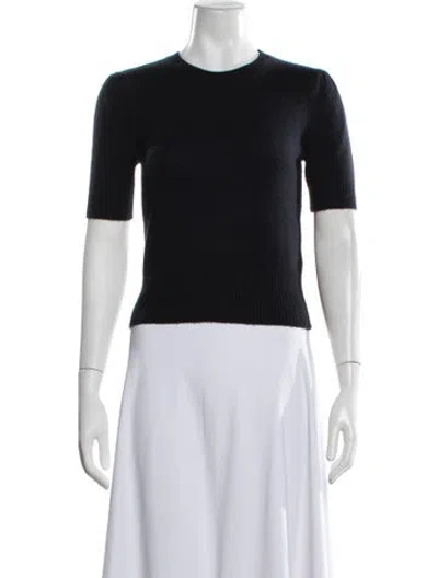 Pre-owned Frame Cashmere Crew Neck Sweater In Black
