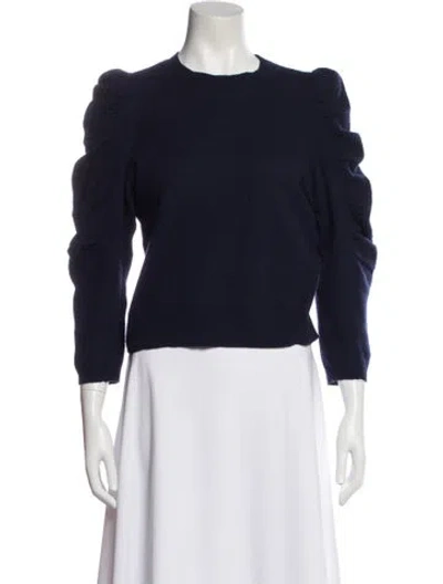 Pre-owned Frame Cashmere Crew Neck Sweater In Blue