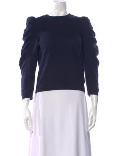 Pre-owned Frame Cashmere Crew Neck Sweater In Blue